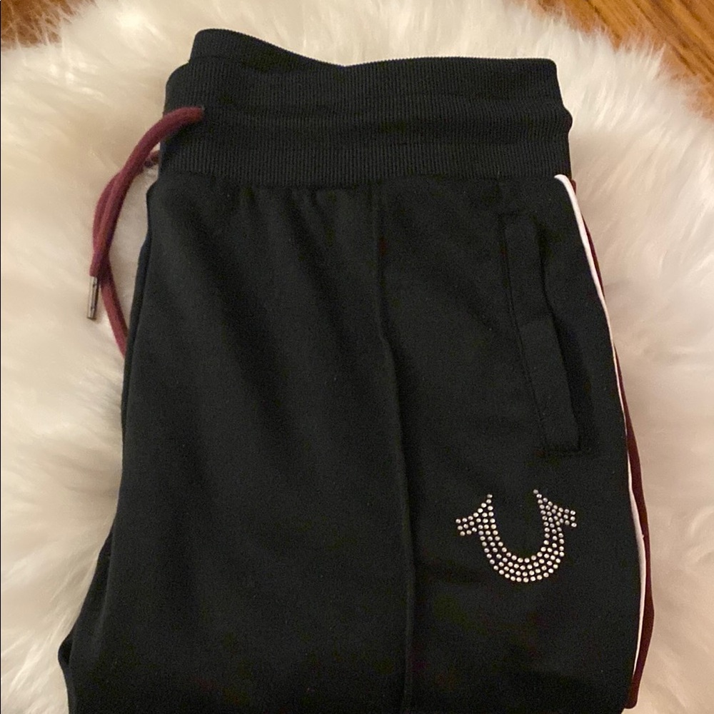 Black Joggers with Logo Detail